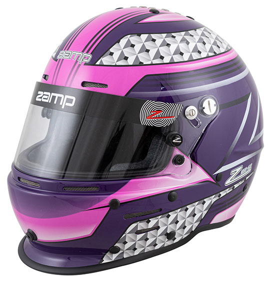 Zamp RZ-42 kevlar racing helmet with graphics